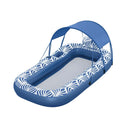 Bestway Inflatable Floating Float Lounger with Sunshade Canopy 1.98Mx1.12M Blue - RnR Galore