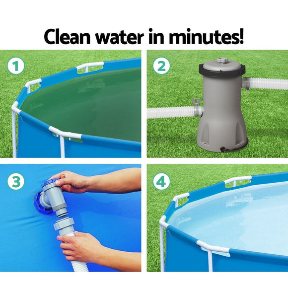 Bestway Pool Pump Cartridge Filter 530GPH 2006L/H Flowclear? Filters Cleaner - RnR Galore
