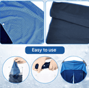 Black 5 - Pack Instant Cooling Towel Set - UPF Sun Protection Hooded Ice Towels for Sports & Outdoor Activities - RnR Galore