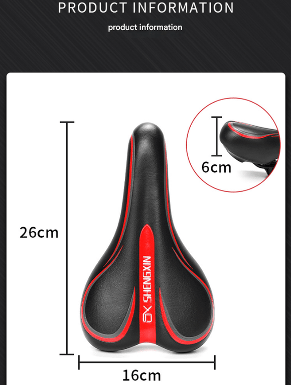 Black and blue Mountain Bike Saddle - Comfortable and Durable Bicycle Seat for MTB and Road Bikes - RnR Galore