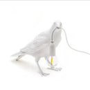 Black Bird Standing Shape Nordic Resin Bird Wall Lamp - Creative Animal Bedside Decorative USB Night Light, Stylish Bird Perched Lamp for Bedroom and Living Room - RnR Galore