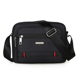 Black Dual - Style Men's Oxford Cloth Crossbody Bag Bundle - Oxford Cloth Business Shoulder Bag, Multi - Functional Large Capacity, Fits 8 - inch Tablet - RnR Galore