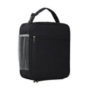 Black Insulated Lunch Bag with Shoulder Strap - Portable & Large Capacity Thermal Bento Tote - RnR Galore