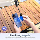 Black Magnetic Phone Umbrella Sun Shade - Clear Outdoor Screen Visor, Anti - Glare Mini Parasol for iPhone - RnR Galore