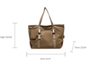 Black Modern Utility Tote Bag for Women - Large Capacity Shoulder Bag with Detachable Pouch for Work, School & Travel - RnR Galore