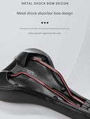 Black patterned style Mountain Bike Saddle - Comfortable and Durable Bicycle Seat for MTB and Road Bikes - RnR Galore