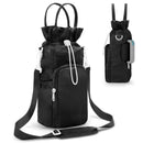 Black Protective Crossbody Water Bottle Holder with Pockets, Fits 40oz Stanley Tumbler - RnR Galore