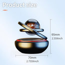 Black Solar - Powered Rotating Car Air Freshener: Space - Themed Dashboard Decor with Ocean Scent & 16 Cologne Pads - RnR Galore