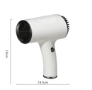 Black Ultra - Lightweight Ionic Cordless Hair Dryer, USB Rechargeable Portable Blow Dryer with Cool Air for Travel & Home - RnR Galore