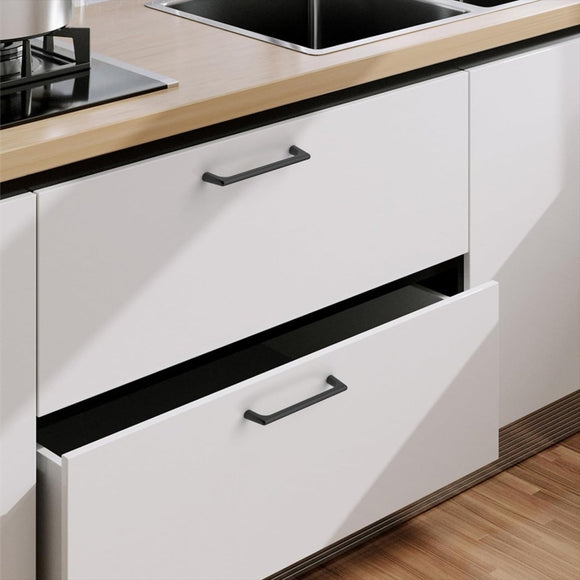 Black Zinc Kitchen Cabinet Handles Drawer Bar Handle Pull 128mm - RnR Galore