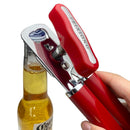 Blue (2 - Pack) Heavy - Duty Manual Can Opener - Ergonomic 3 - in - 1 Tool with Stainless Steel Cutter & Bottle Opener - RnR Galore