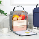 Blue Insulated Lunch Bag with Shoulder Strap - Portable & Large Capacity Thermal Bento Tote - RnR Galore
