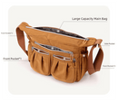 Blue Multi - Pocket Lightweight Nylon Crossbody Bag – Stylish, Functional, and Spacious Shoulder Bag for Women - RnR Galore