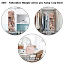 Blue Portable Large Hanging Womens' Luxury PU Leather Cosmetic Bag - Waterproof Travel Toiletry Organizer , Easy Visibility & Durable - RnR Galore