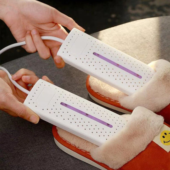 Blue Portable USB Shoe Dryer & Deodorizer - Constant Temperature Electric Boot Warmer with UV Sanitizer - RnR Galore