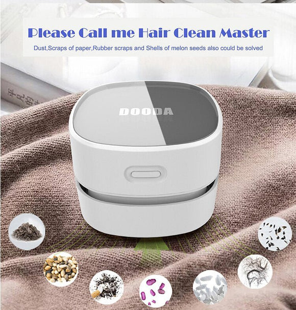Blue Rechargeable Cordless Mini Desktop Vacuum - Portable Handheld Cleaner for Desk, Keyboard, Crumb & Dust - RnR Galore