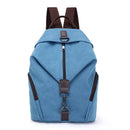 Blue Women's Vintage Canvas Backpack Casual Daypack Retro College School Bag Large Capacity Rucksack for Travel Work & Daily Use - RnR Galore