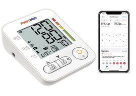 Bluetooth Blood Pressure Monitor, Large Cuff 22 - 42cm, Digital, Smartphone Compatible - RnR Galore