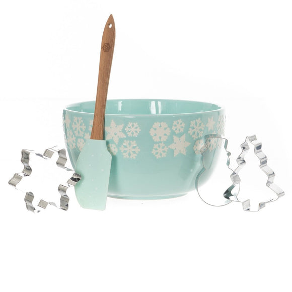 Bread and Butter Electroplate Icy Snowflake Mini Mix Bowl Set - RnR Galore