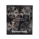 Bread and Butter Napkin Rings - Snow Flake - 4 Pack - RnR Galore