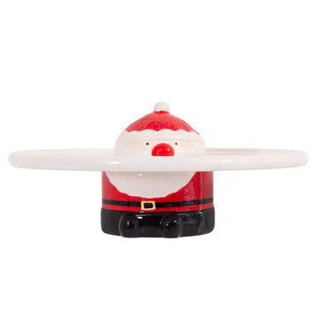 Bread and Butter Santa Footed Cake Plate 29 x 12.5cm - RnR Galore