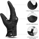 Breathable Mesh Motorcycle Gloves Touchscreen with TPR Palm Pad Hard Knuckle - Black - XXLarge - RnR Galore