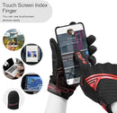 Breathable Mesh Motorcycle Gloves Touchscreen with TPR Palm Pad Hard Knuckle - Red - Large - RnR Galore