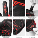 Breathable Mesh Motorcycle Gloves Touchscreen with TPR Palm Pad Hard Knuckle - Red - Small - RnR Galore