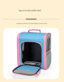 Breathable Pet Carrier Backpack - Large Capacity, Multiple Windows, Oxford Cloth(orange) - RnR Galore