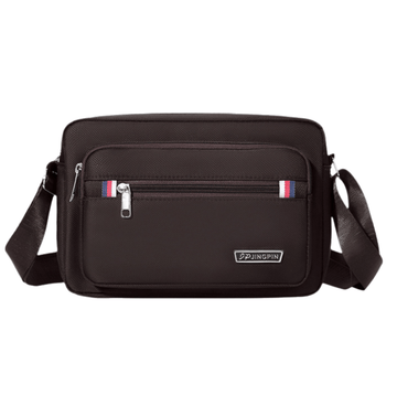 Brown Dual - Style Men's Oxford Cloth Crossbody Bag Bundle - Oxford Cloth Business Shoulder Bag, Multi - Functional Large Capacity, Fits 8 - inch Tablet - RnR Galore