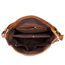 Brown Womens Soft PU Leather Hobo Bag - Large Casual Tote Handbag with Adjustable Crossbody Strap - RnR Galore