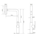 Brushed Nickel 3 - Mode Kitchen Mixer Pull Out Down Sink Laundry Faucet Tap WELS - RnR Galore