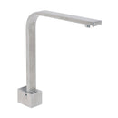 Brushed Nickel Square Spout Gooseneck Arm High Rise Bathtub Filler Water Outlet - RnR Galore