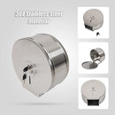 Brushed Stainless Steel Wall Mounted Toilet Paper Towel Dispenser - RnR Galore