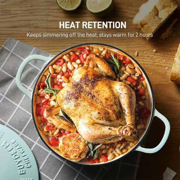 BUYDEEM CP521 Enameled Cast - Iron Dutch Oven - RnR Galore