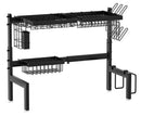 CARLA HOME Adjustable Over the Sink Dish Drying Rack with Utensil Holder, Hooks & Cutting Board Rack for Kitchen Counter Storage - RnR Galore
