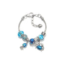 Cartoon Ocean Theme Bracelet with Octopus, Jellyfish, Crab Charms & Crystal Rhinestone Beads(20cm) - RnR Galore