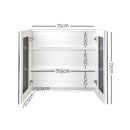 Cefito Bathroom Mirror Cabinet 750x720mm White - RnR Galore