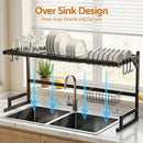Cefito Dish Drying Rack for Kitchen Storage Organisation Kitchen Sink Organiser Dish Drainer - RnR Galore