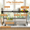 Cefito Dish Drying Rack for Kitchen Storage Organisation Kitchen Sink Organiser Dish Drainer - RnR Galore