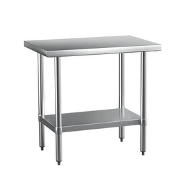 Cefito Stainless Steel Kitchen Benches Work Bench 910x610mm 430 - RnR Galore