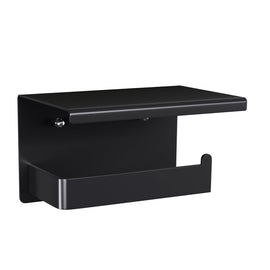 Cefito Toilet Paper Roll Holder w/ Storage Shelf - RnR Galore