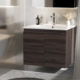 Cefito Vanity Unit 600mm with Basin Walnut - RnR Galore