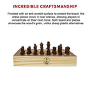 Chess Board Games Folding Large Chess Wooden Chessboard Set Wood Toy Gift - RnR Galore