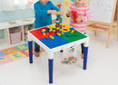 Children's 2 - in - 1 Building Blocks Table & Chairs Set w/ 100 Blocks - RnR Galore