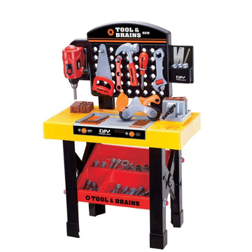 Children's Tool Workbench Playset w/ Toy Tools & Accessories - RnR Galore