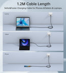 CHOETECH XCC - 1040 USB - C M to M 240W Super Fast Speed Gen3 Cable 1.2M - RnR Galore