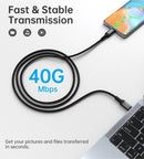 CHOETECH XCC - 1040 USB - C M to M 240W Super Fast Speed Gen3 Cable 1.2M - RnR Galore