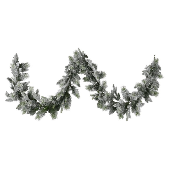 Christabelle 2.7m Christmas Garland Snowy with LED Lights Stamford Spruce Tree Decoration Ornament - RnR Galore