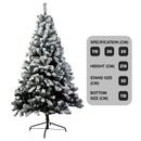 Christabelle Snow - Tipped Artificial Christmas Tree 2.1m 1200 Tips - RnR Galore
